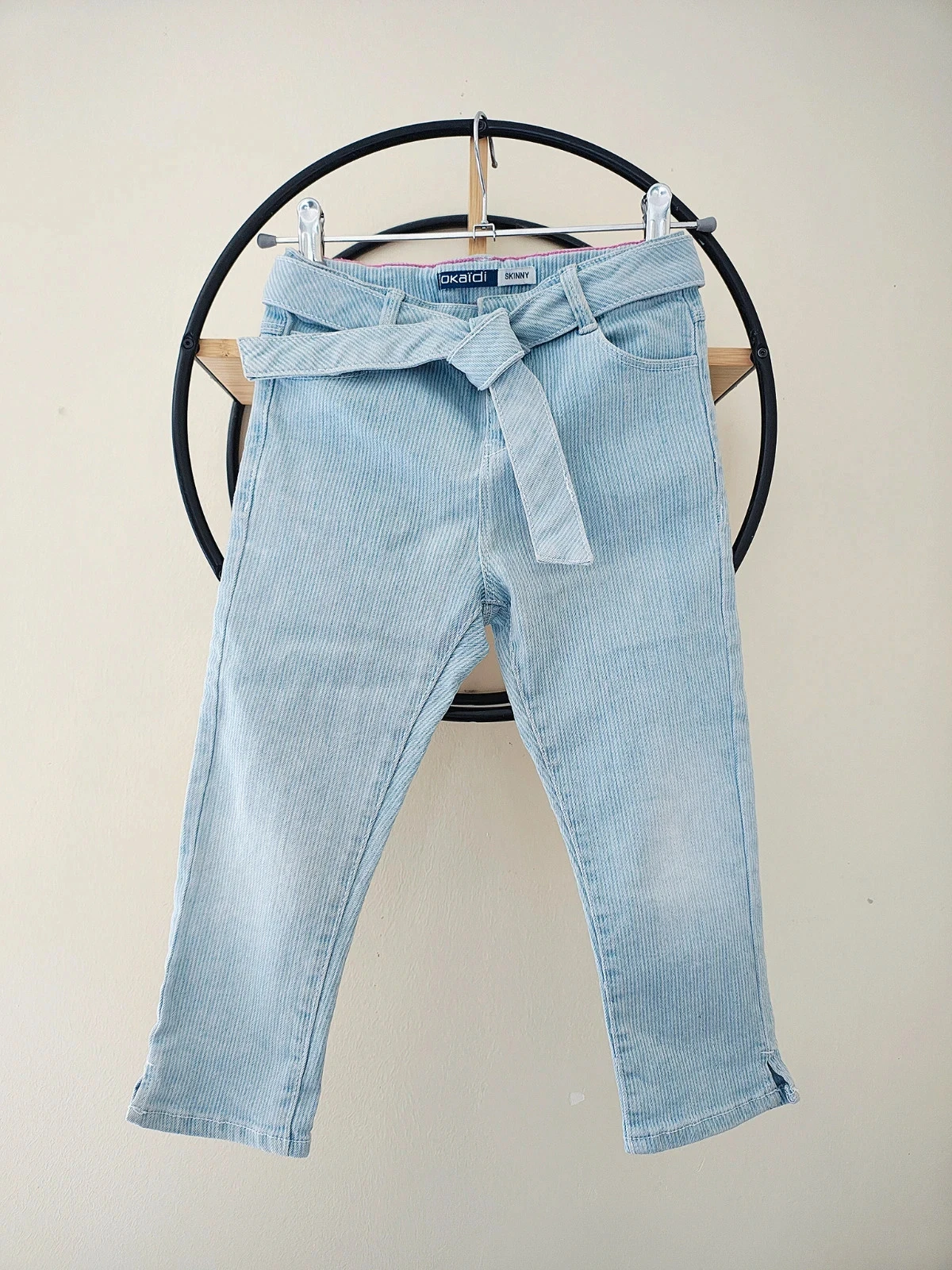 8 ans pantalon jean 3/4 Okaïdi